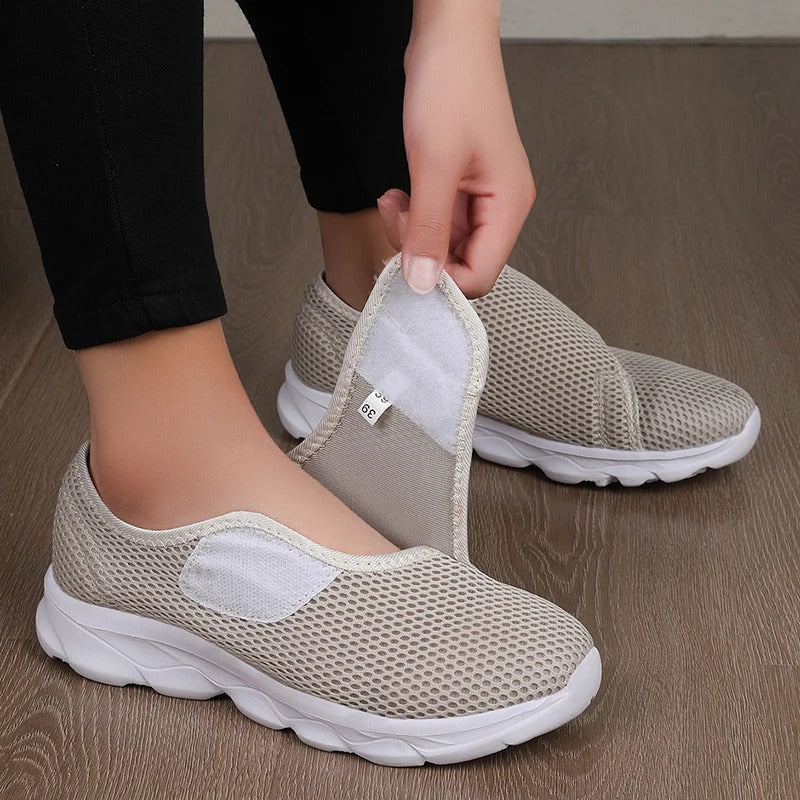 Tênis Casual ComfortFlex – Ajuste Fácil com Velcro e Sola Amortecida