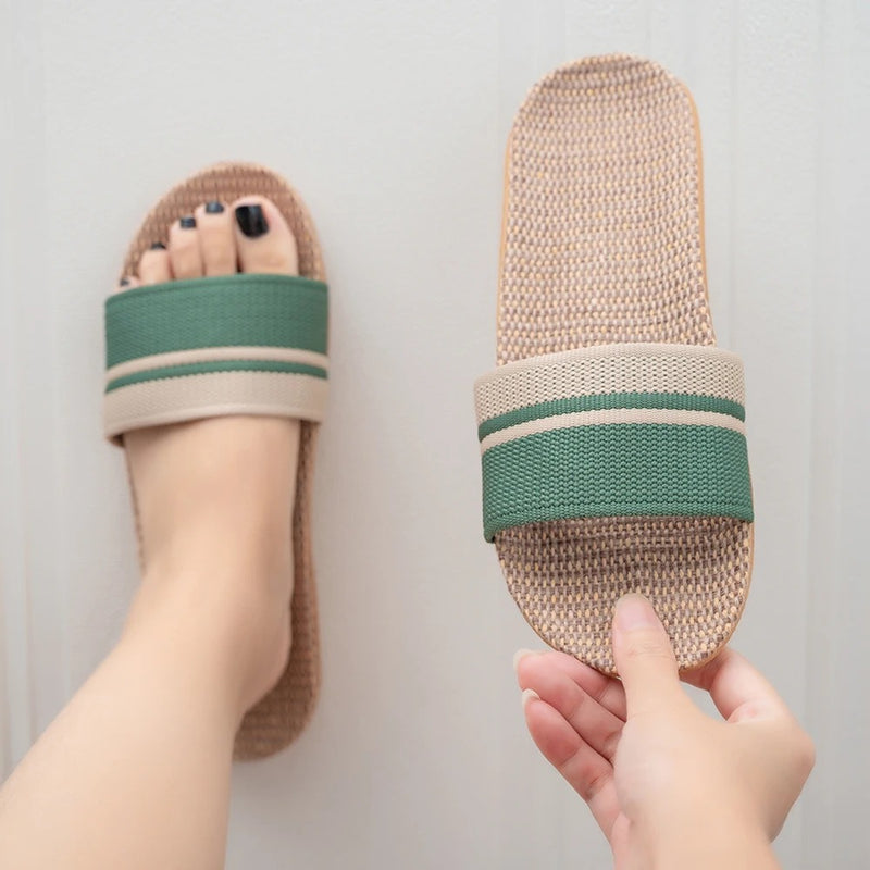 Chinelo Feminino Summer Linho – Conforto & Estilo