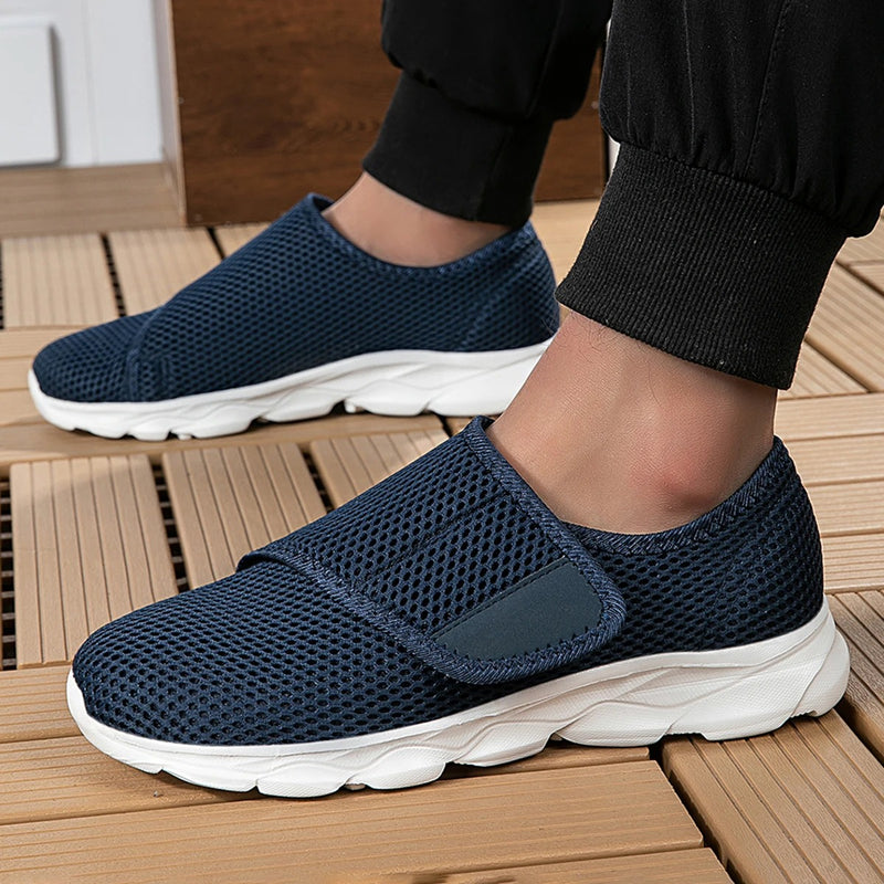 Tênis Casual ComfortFlex – Ajuste Fácil com Velcro e Sola Amortecida