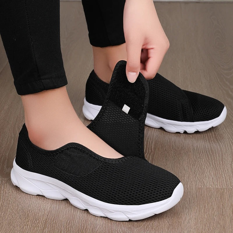 Tênis Casual ComfortFlex – Ajuste Fácil com Velcro e Sola Amortecida